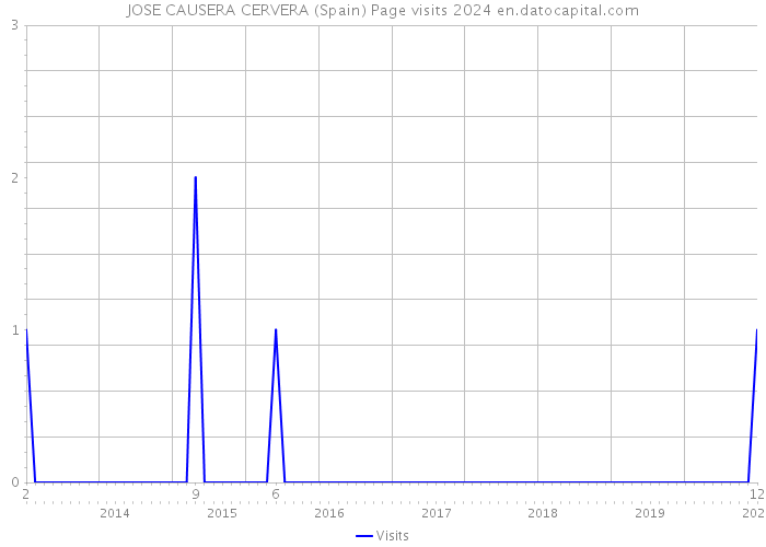 JOSE CAUSERA CERVERA (Spain) Page visits 2024 