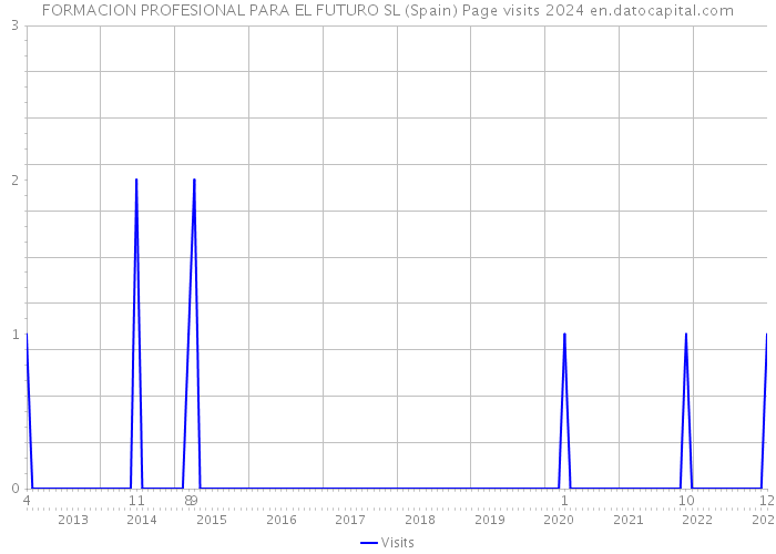 FORMACION PROFESIONAL PARA EL FUTURO SL (Spain) Page visits 2024 