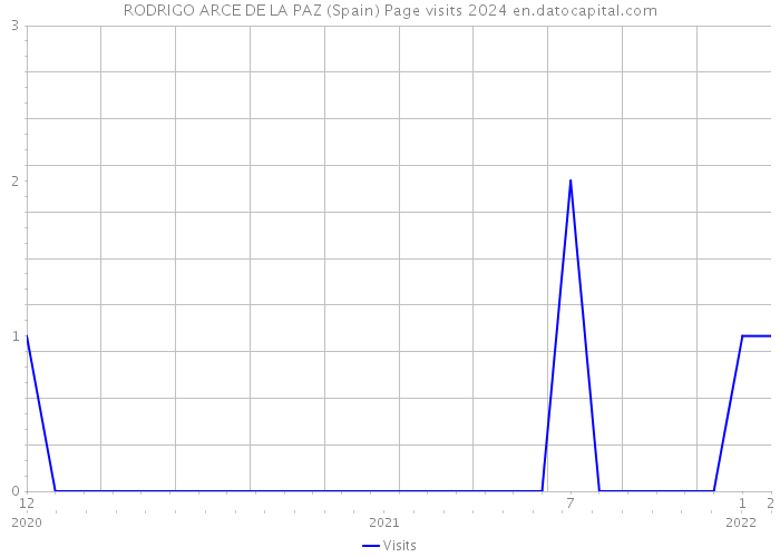 RODRIGO ARCE DE LA PAZ (Spain) Page visits 2024 