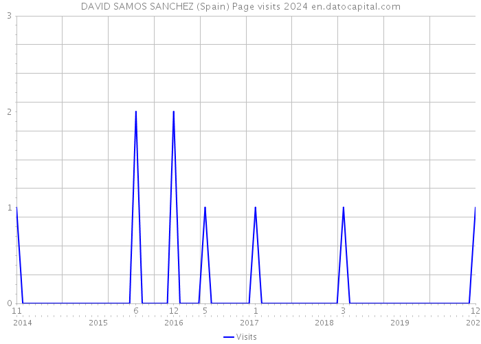 DAVID SAMOS SANCHEZ (Spain) Page visits 2024 