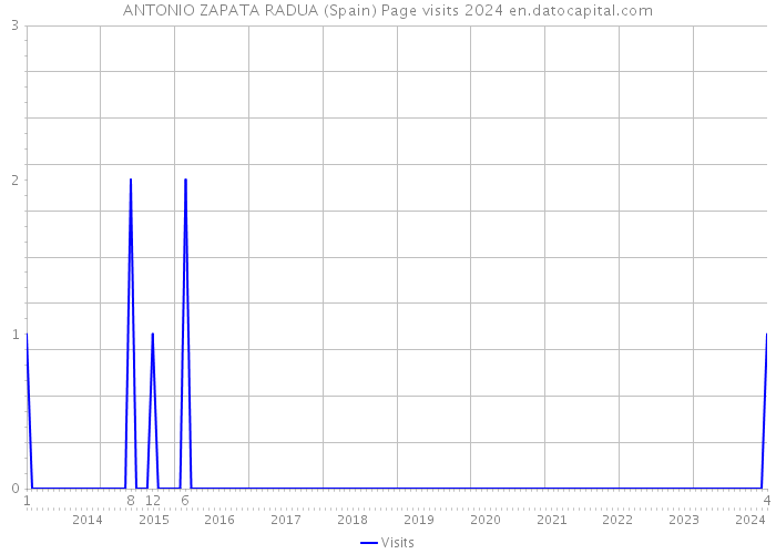 ANTONIO ZAPATA RADUA (Spain) Page visits 2024 