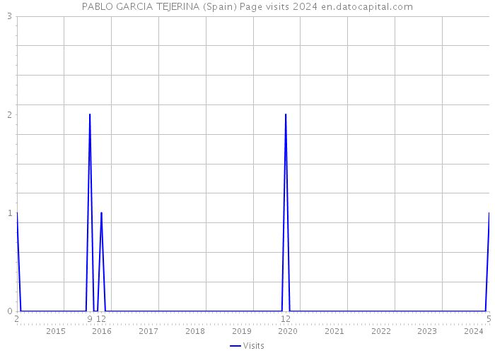 PABLO GARCIA TEJERINA (Spain) Page visits 2024 