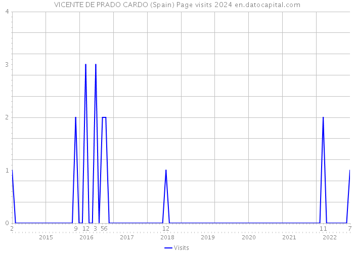 VICENTE DE PRADO CARDO (Spain) Page visits 2024 