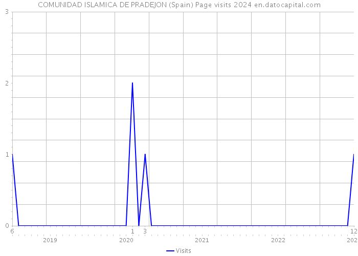 COMUNIDAD ISLAMICA DE PRADEJON (Spain) Page visits 2024 