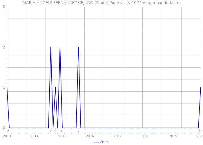 MARIA ANGELS FERNANDEZ CEJUDO (Spain) Page visits 2024 