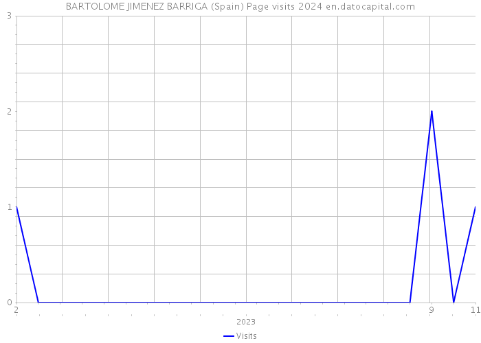 BARTOLOME JIMENEZ BARRIGA (Spain) Page visits 2024 