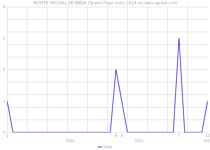 MONTE VECINAL DE MEDA (Spain) Page visits 2024 