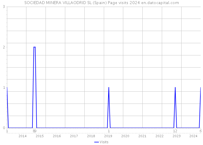 SOCIEDAD MINERA VILLAODRID SL (Spain) Page visits 2024 