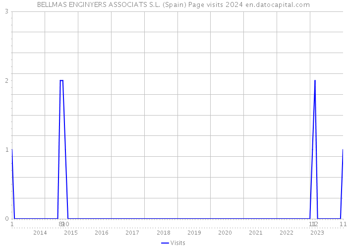 BELLMAS ENGINYERS ASSOCIATS S.L. (Spain) Page visits 2024 