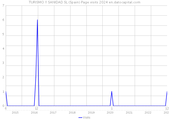 TURISMO Y SANIDAD SL (Spain) Page visits 2024 