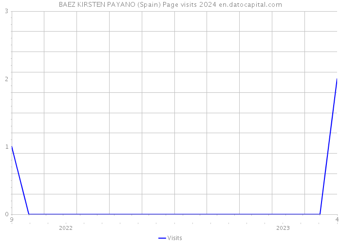 BAEZ KIRSTEN PAYANO (Spain) Page visits 2024 