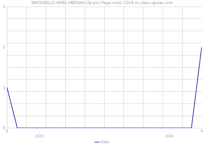 SIMONIELLO ARIEL HERNAN (Spain) Page visits 2024 