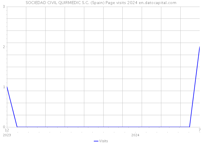 SOCIEDAD CIVIL QUIRMEDIC S.C. (Spain) Page visits 2024 