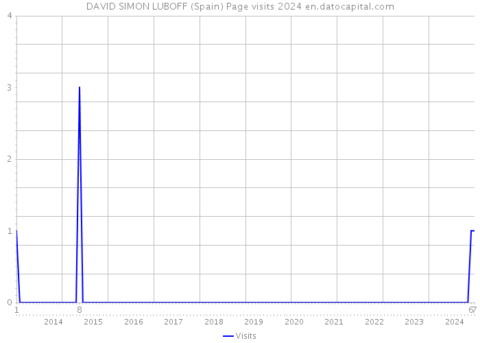 DAVID SIMON LUBOFF (Spain) Page visits 2024 