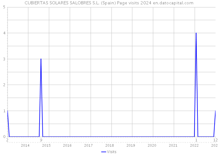CUBIERTAS SOLARES SALOBRES S.L. (Spain) Page visits 2024 