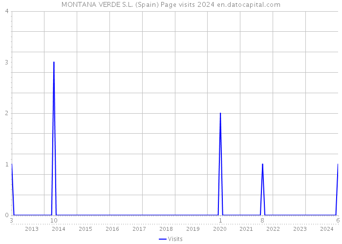 MONTANA VERDE S.L. (Spain) Page visits 2024 
