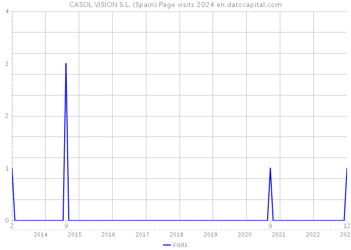 CASOL VISION S.L. (Spain) Page visits 2024 