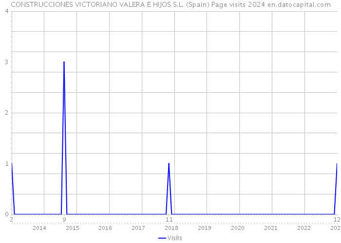 CONSTRUCCIONES VICTORIANO VALERA E HIJOS S.L. (Spain) Page visits 2024 