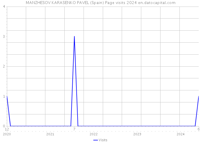 MANZHESOV KARASENKO PAVEL (Spain) Page visits 2024 