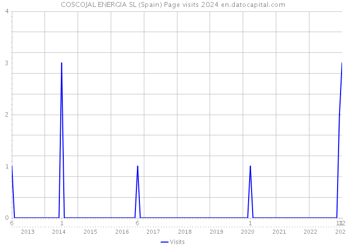 COSCOJAL ENERGIA SL (Spain) Page visits 2024 