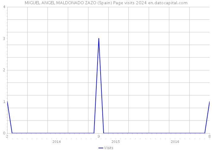 MIGUEL ANGEL MALDONADO ZAZO (Spain) Page visits 2024 