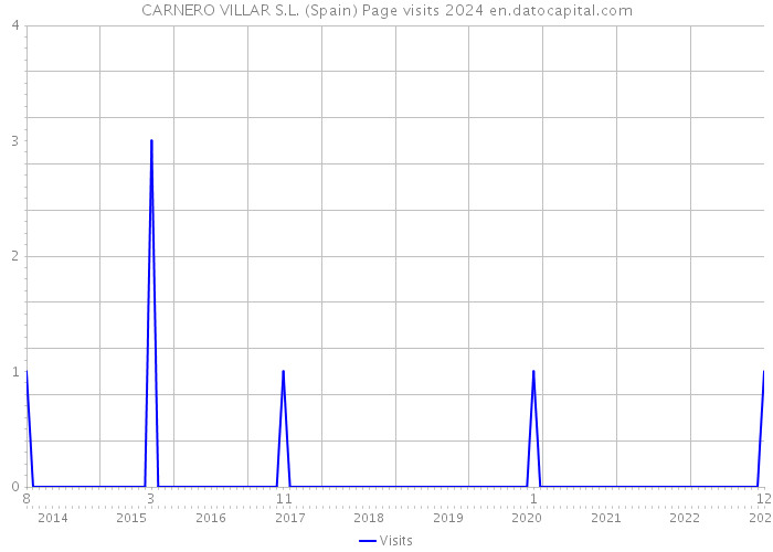 CARNERO VILLAR S.L. (Spain) Page visits 2024 