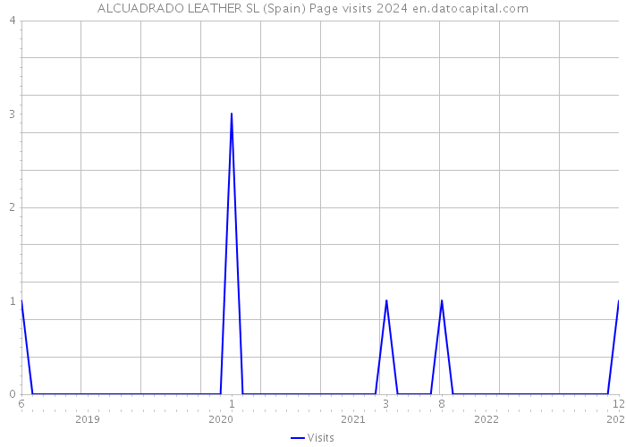 ALCUADRADO LEATHER SL (Spain) Page visits 2024 