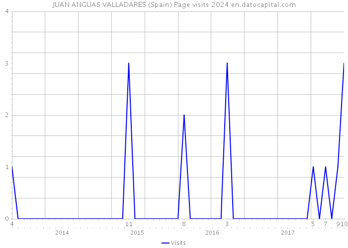 JUAN ANGUAS VALLADARES (Spain) Page visits 2024 