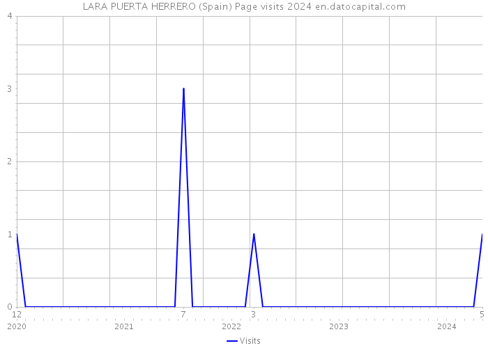 LARA PUERTA HERRERO (Spain) Page visits 2024 