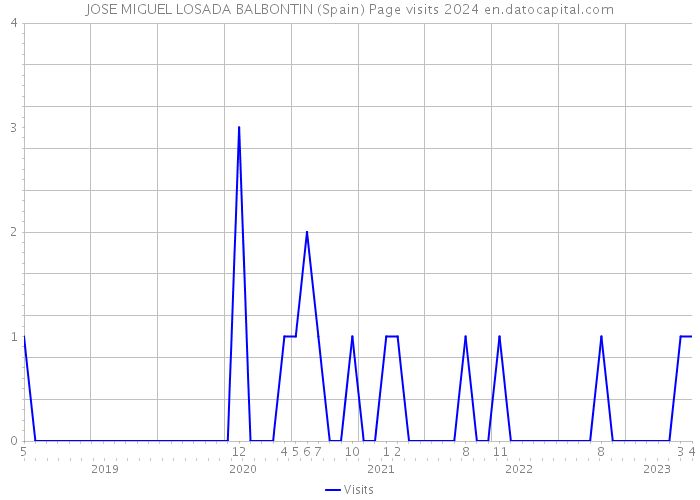 JOSE MIGUEL LOSADA BALBONTIN (Spain) Page visits 2024 