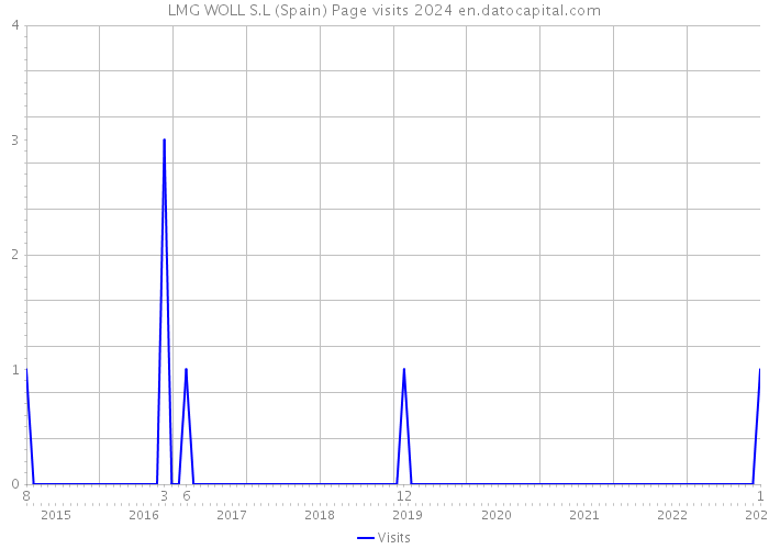 LMG WOLL S.L (Spain) Page visits 2024 