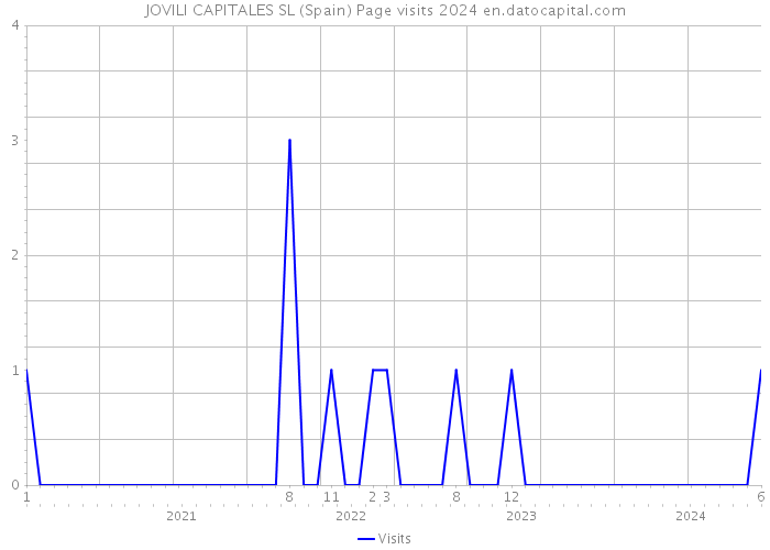 JOVILI CAPITALES SL (Spain) Page visits 2024 