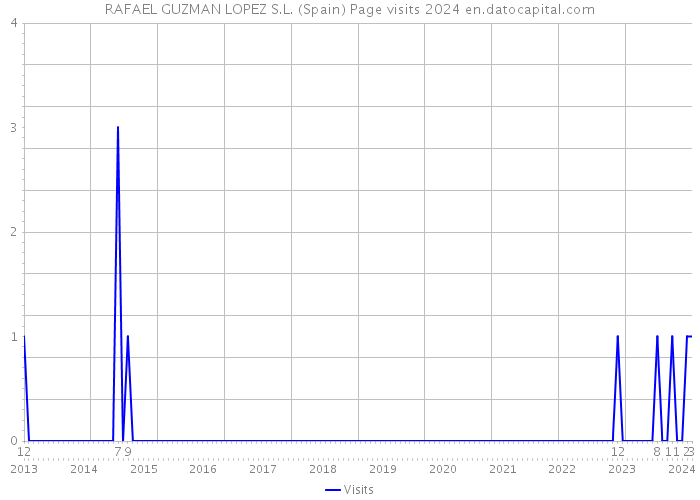 RAFAEL GUZMAN LOPEZ S.L. (Spain) Page visits 2024 