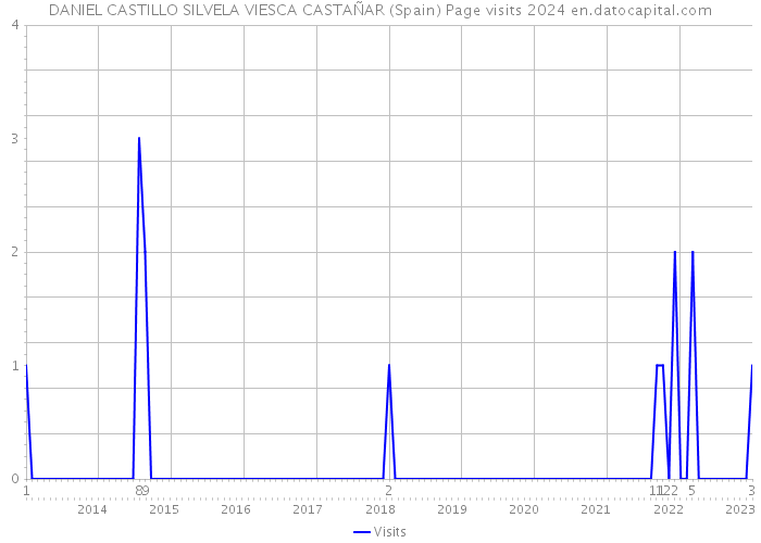 DANIEL CASTILLO SILVELA VIESCA CASTAÑAR (Spain) Page visits 2024 