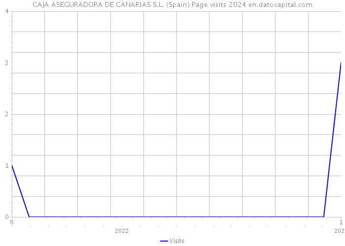 CAJA ASEGURADORA DE CANARIAS S.L. (Spain) Page visits 2024 