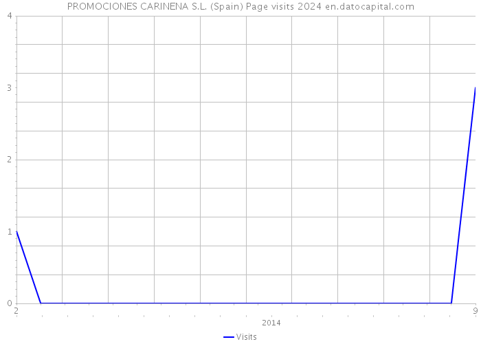 PROMOCIONES CARINENA S.L. (Spain) Page visits 2024 