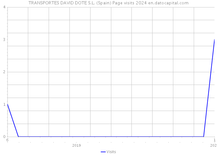 TRANSPORTES DAVID DOTE S.L. (Spain) Page visits 2024 