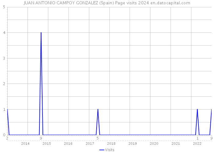 JUAN ANTONIO CAMPOY GONZALEZ (Spain) Page visits 2024 