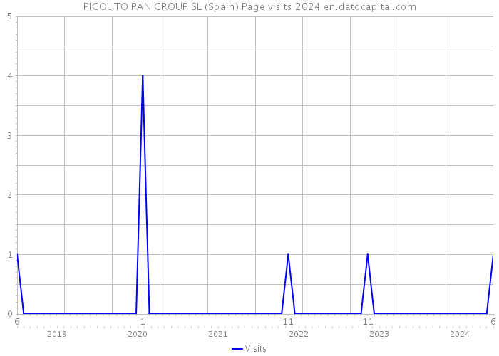 PICOUTO PAN GROUP SL (Spain) Page visits 2024 
