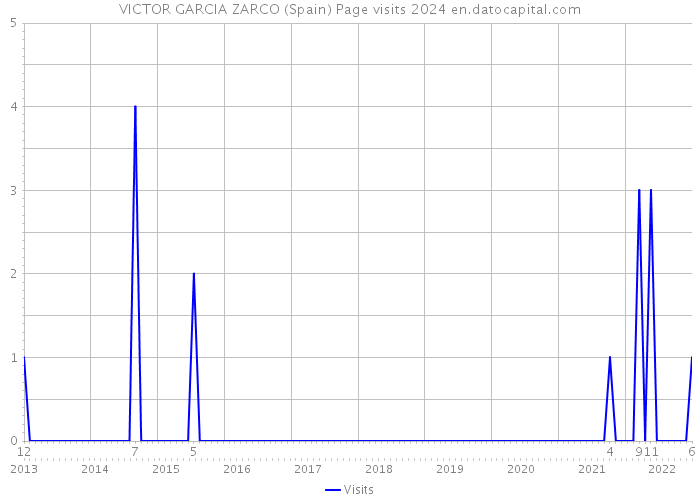 VICTOR GARCIA ZARCO (Spain) Page visits 2024 