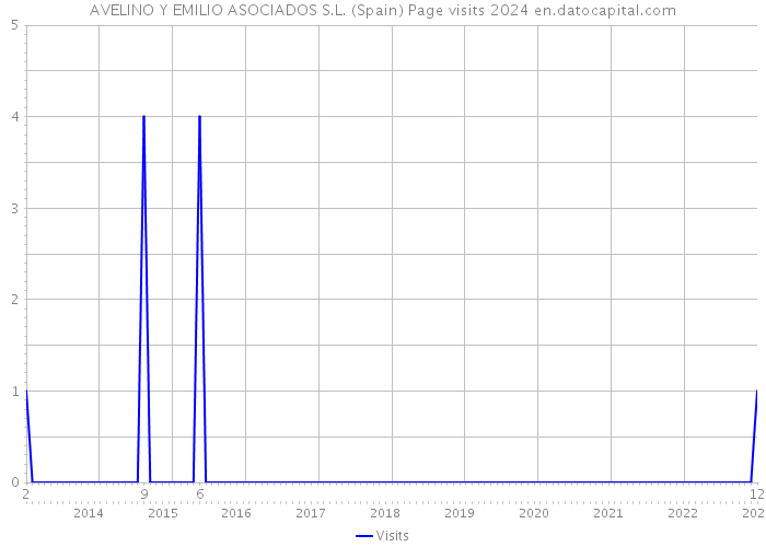 AVELINO Y EMILIO ASOCIADOS S.L. (Spain) Page visits 2024 