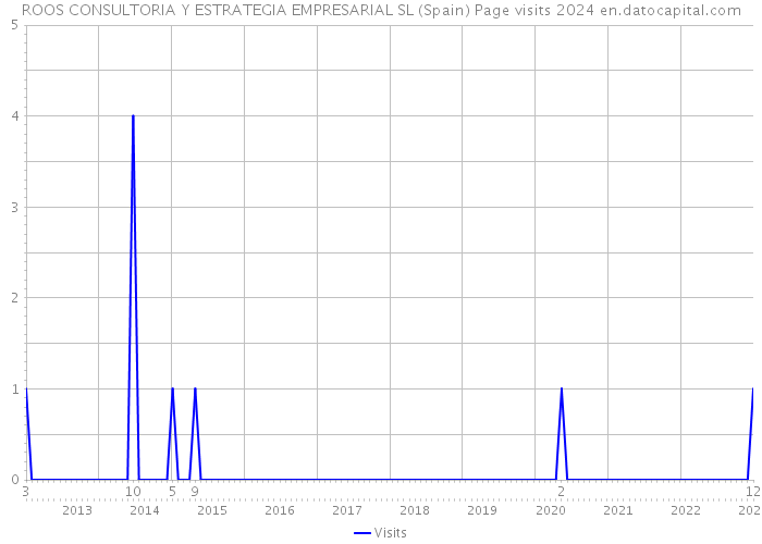 ROOS CONSULTORIA Y ESTRATEGIA EMPRESARIAL SL (Spain) Page visits 2024 