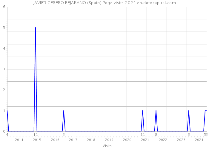 JAVIER CERERO BEJARANO (Spain) Page visits 2024 