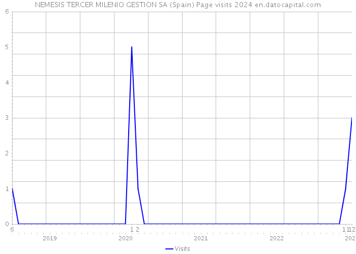 NEMESIS TERCER MILENIO GESTION SA (Spain) Page visits 2024 