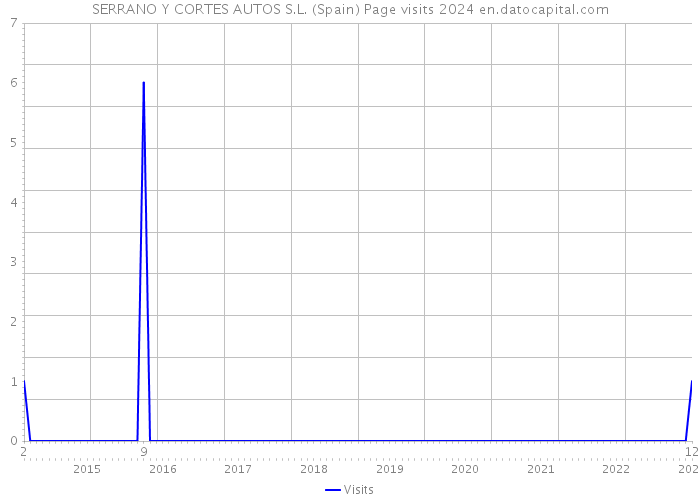SERRANO Y CORTES AUTOS S.L. (Spain) Page visits 2024 