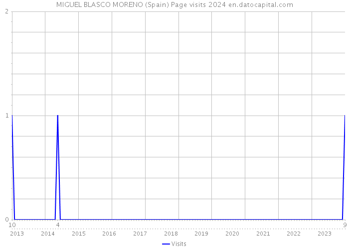 MIGUEL BLASCO MORENO (Spain) Page visits 2024 