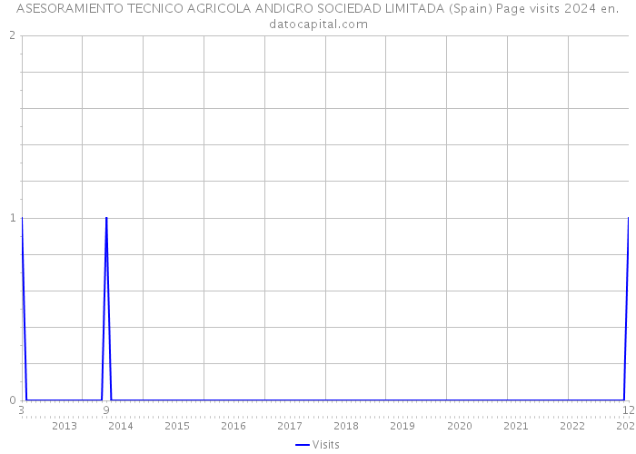 ASESORAMIENTO TECNICO AGRICOLA ANDIGRO SOCIEDAD LIMITADA (Spain) Page visits 2024 