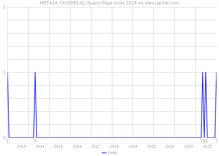 METASA CACERES SL (Spain) Page visits 2024 