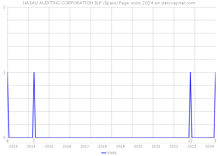 NASAU AUDITING CORPORATION SLP (Spain) Page visits 2024 
