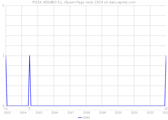 PIZZA VESUBIO S.L. (Spain) Page visits 2024 